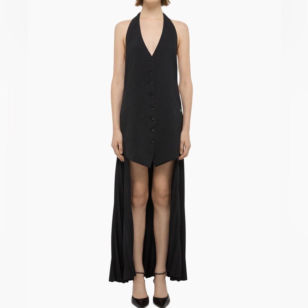 Helmut Lang Pleated High/Low Dress. New with tags - Picture 8 of 8
